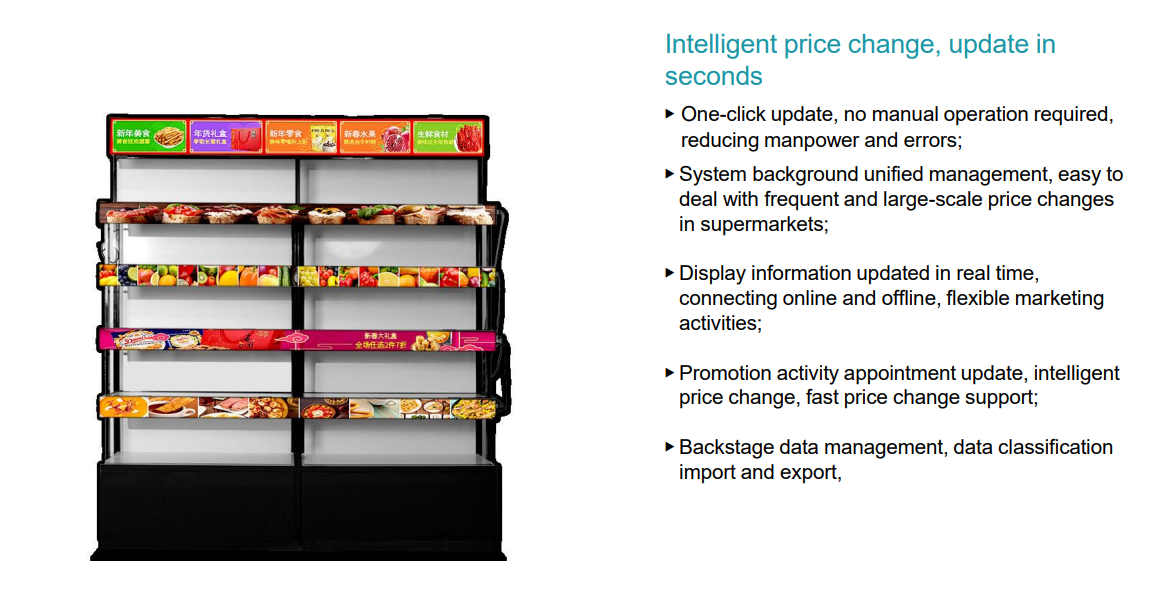 600mm Retail Shelf Edge Digital Pricing Display 9 LcdSLD DPS 1 LcdSLD