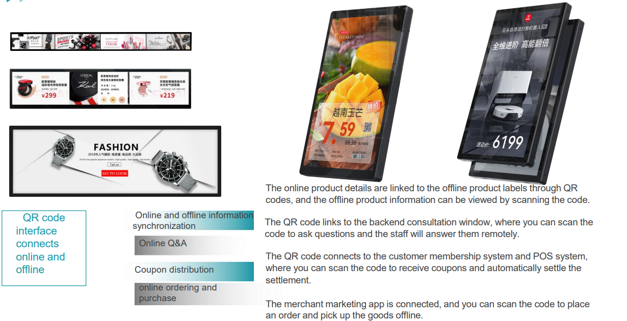 600mm Retail Shelf Edge Digital Pricing Display 10 LcdSLD DPS 2 LcdSLD